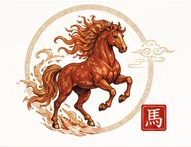 Illustration of the 2026 Fire Horse