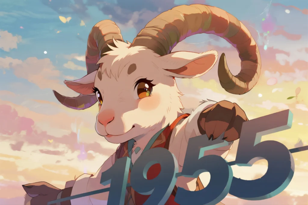 1955 Chinese Zodiac - Year of the Wood goat or Horse with Personality Traits and Compatibility Chart