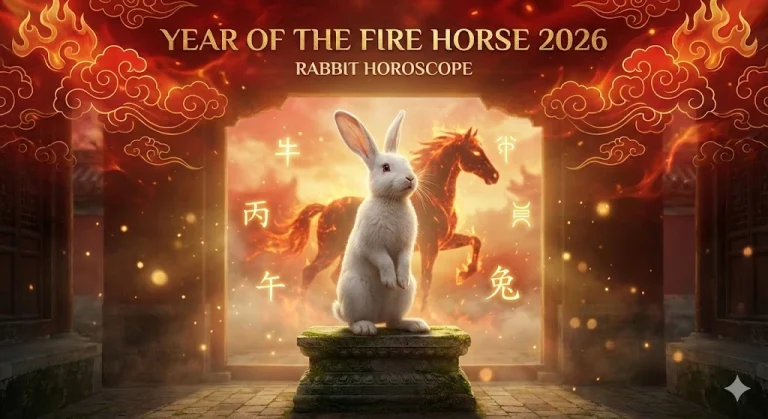 Elegant Chinese zodiac rabbit